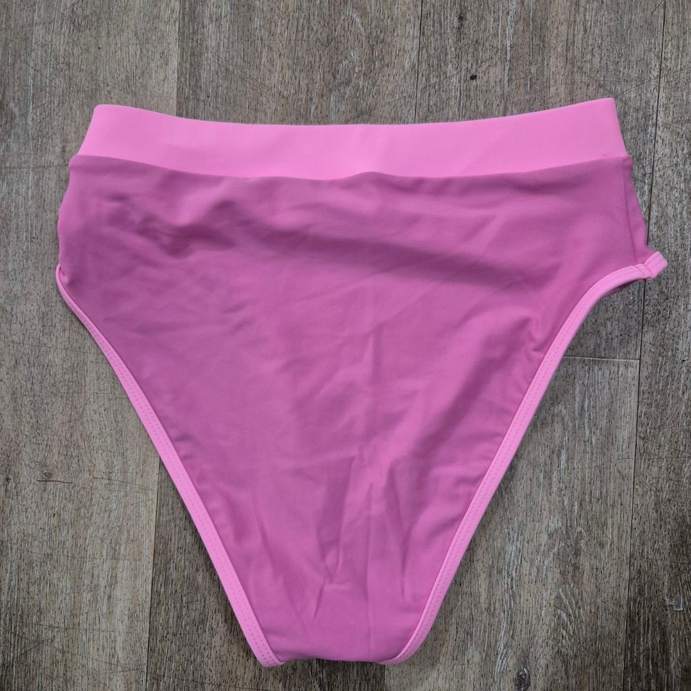 93 Play Street Pink Two-Tone Bikini Set M - Picture 6 of 12